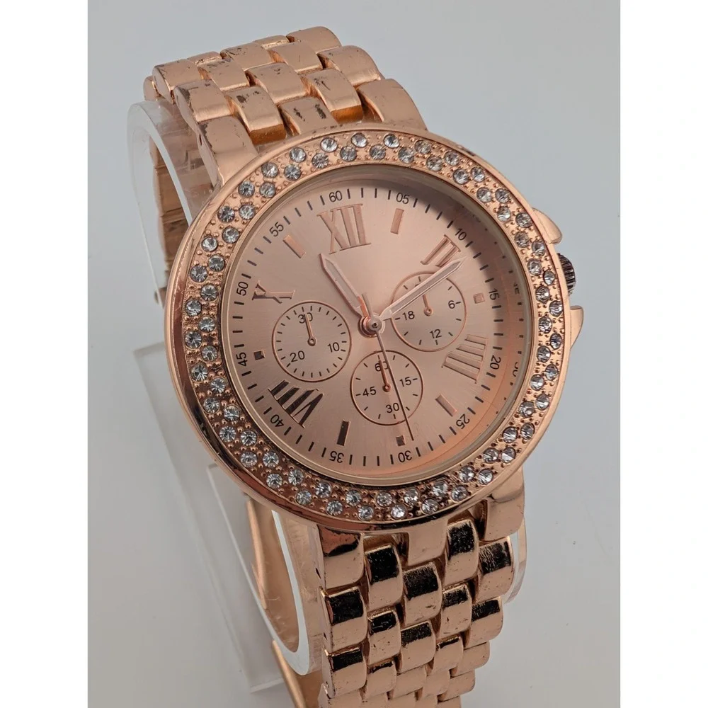 Rose Gold Women's Quartz Watch 38mm Case 6.25